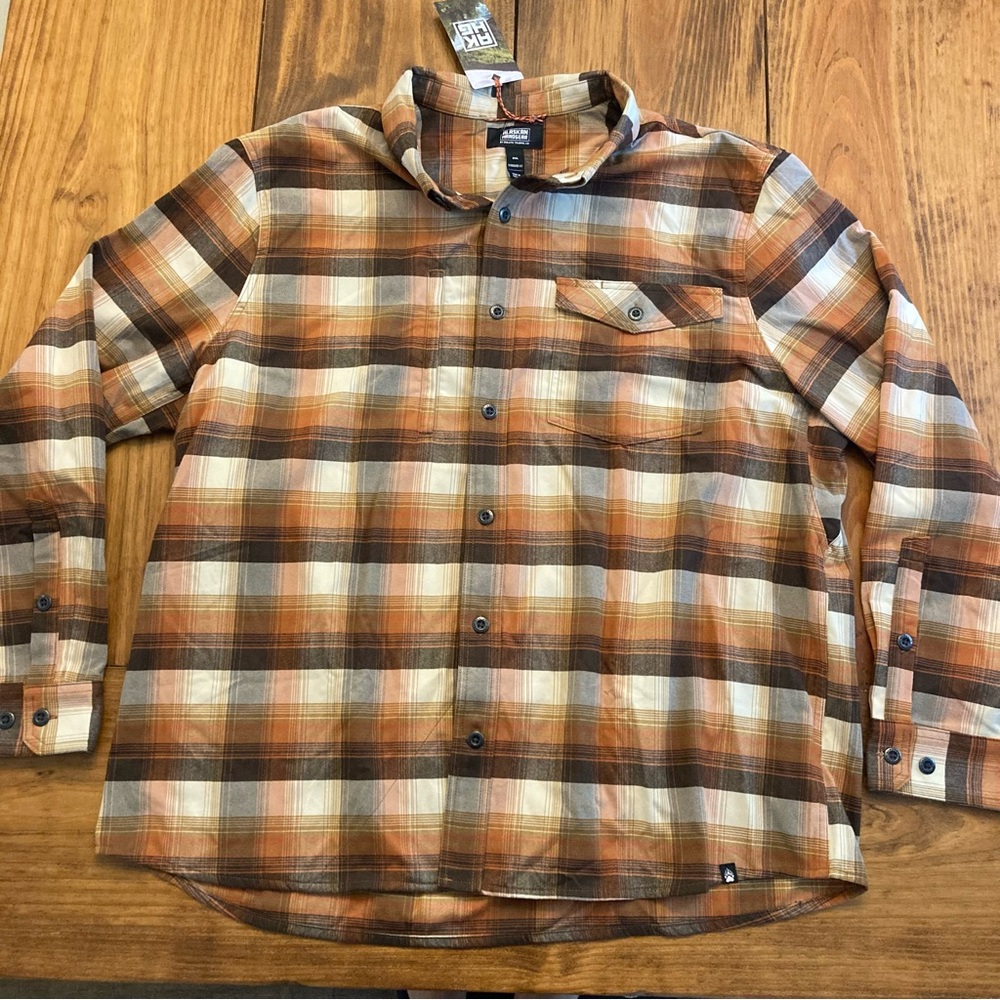 NWT Duluth Trading Alaskan Hardgear Boar's Nest Flannel Plaid Shirt
